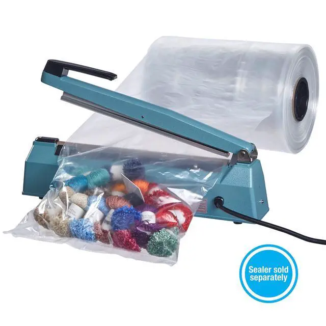Alt view image 6 of 6 - Hudson Exchange 12" x 1000', 2 Mil, Poly Tubing Roll, Food Grade LDPE Resin, Custom Length Packaging