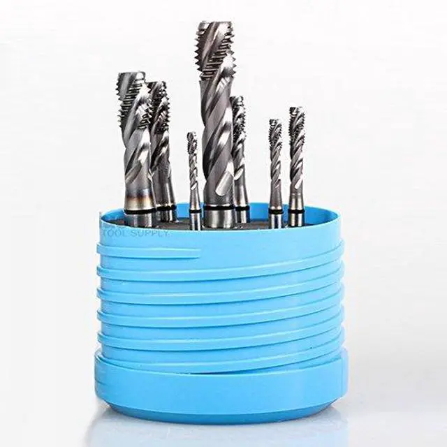 Alt view image 3 of 4 - 1 3 FL Spiral Combo Tap Set HSS-Ex TiCN Coated - M3, M4, M5, M6, M8, M10, M12