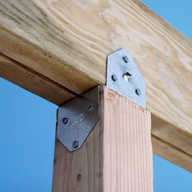 Alt view image 3 of 3 - BCS2-2/4Z BCS ZMAX Galvanized Post Cap for Double 2X Beam, 4X Post (Pack of 20)