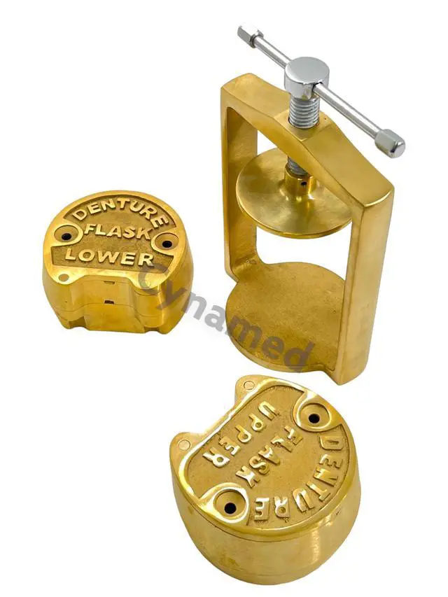 Alt view image 3 of 5 - Premium Dental Laboratory LAB Spring Press Compress W/Two Brass Denture Flask ()