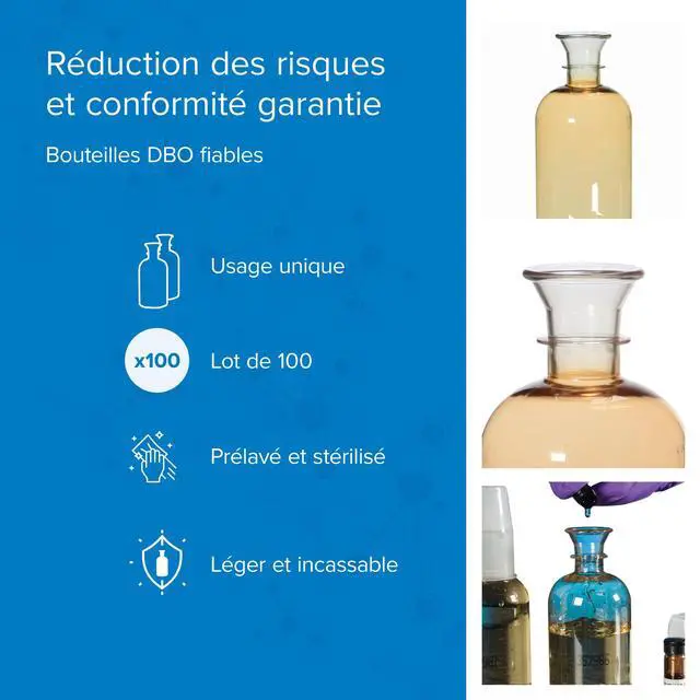 Alt view image 3 of 6 - Eco-Conscious Single-Use BOD Bottles, 300 mL: 100/PK