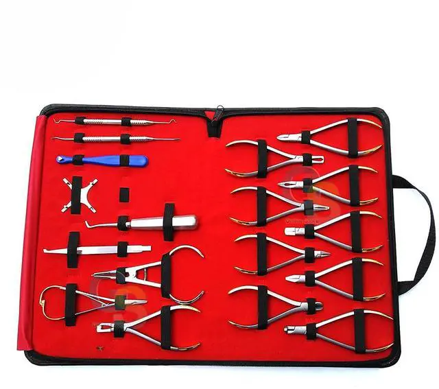 Main image of 18 Pcs Basic Orthodontics Dental Instruments Set Composite Set Premium Stainless Steel DN-2123 by G.S Online Store