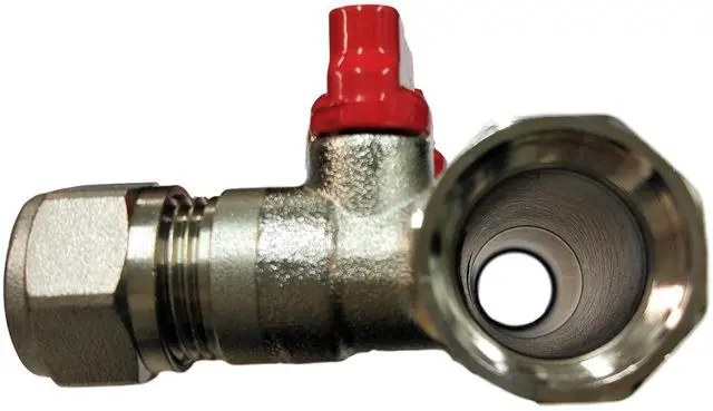 Alt view image 6 of 6 - 3/4" 4 Loops Plumbing Manifolds w/ 1/2" Pex Ball Valves, Red and Blue Handles