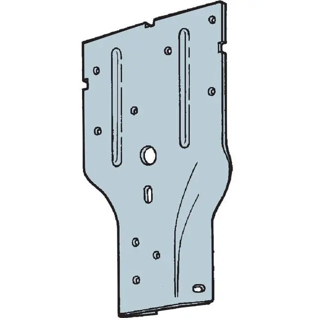 Alt view image 6 of 6 - SP2 Stud-Plate Tie - 3-1/2-in. x 6-5/8-in., Zinc Galvanized 20-Gauge Steel Construction, Stud-to-Plate Connections to Resist Uplift, Wind, and Seismic Forces