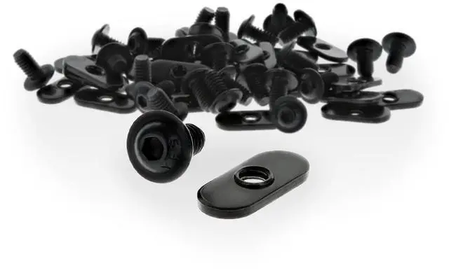 Main image of 8020, 3321, 10 Series Bolt Assembly, 1/4-20 x 1/2 0.5" Flanged Button Head Socket Cap Screw (FBHSCS) with Slide-in Economy T-Nut Hardware HW Combo (250 Pack)