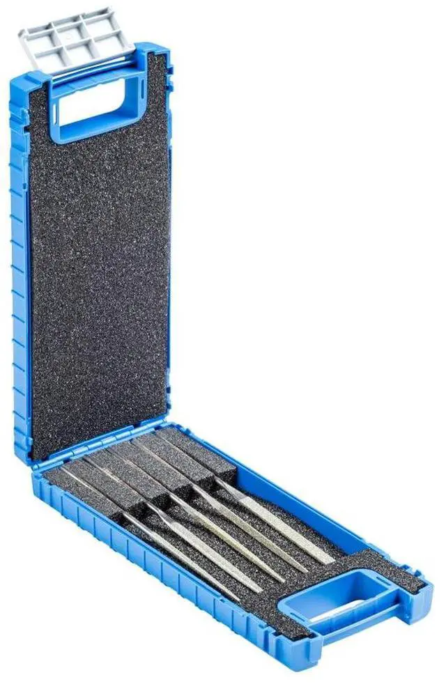 Main image of 5-1/2 Inch Diamond Needle File Set - 5 Pieces Coarse Cut for Precision and Durability in Tool and Die Making