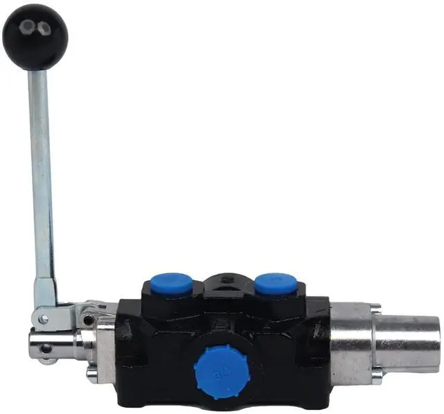 Main image of Compact Hydraulic Log Splitter Control Valve Auto Return Detent, 18 GPM, 3/4 NPT Inlet/Outlet, 1/2" NPT Work Ports, 3625 PSI, Tandem Center, Lightweight 5lb Design Part Number 220997
