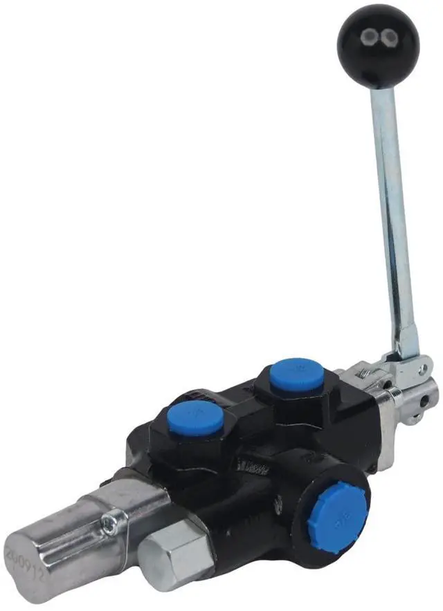 Alt view image 2 of 5 - Compact Hydraulic Log Splitter Control Valve Auto Return Detent, 18 GPM, 3/4 NPT Inlet/Outlet, 1/2" NPT Work Ports, 3625 PSI, Tandem Center, Lightweight 5lb Design Part Number 220997