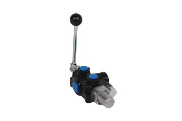 Alt view image 3 of 5 - Compact Hydraulic Log Splitter Control Valve Auto Return Detent, 18 GPM, 3/4 NPT Inlet/Outlet, 1/2" NPT Work Ports, 3625 PSI, Tandem Center, Lightweight 5lb Design Part Number 220997