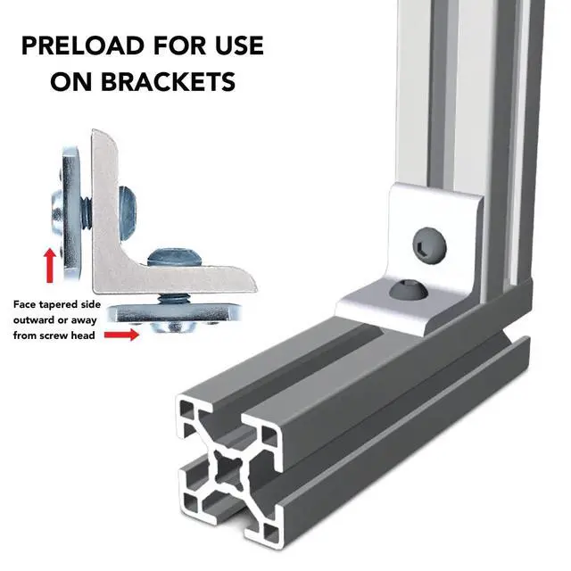 Alt view image 5 of 6 - 30-3789, 30 Series 5/16-18 Centered Slide in Economy T-Nut Steel (500 Pack)