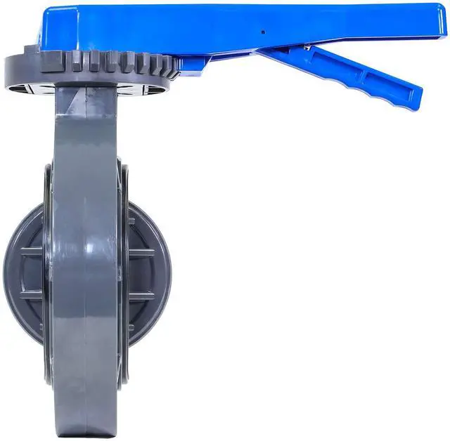Alt view image 3 of 3 - RKLV6B PVC Butterfly Valve, 6"