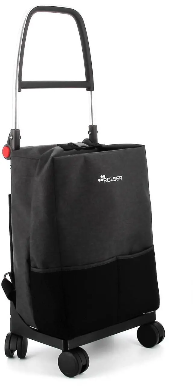 Main image of One Tweed T-Shop 4 Wheel Swivelling Foldable Shopping Trolley - Black