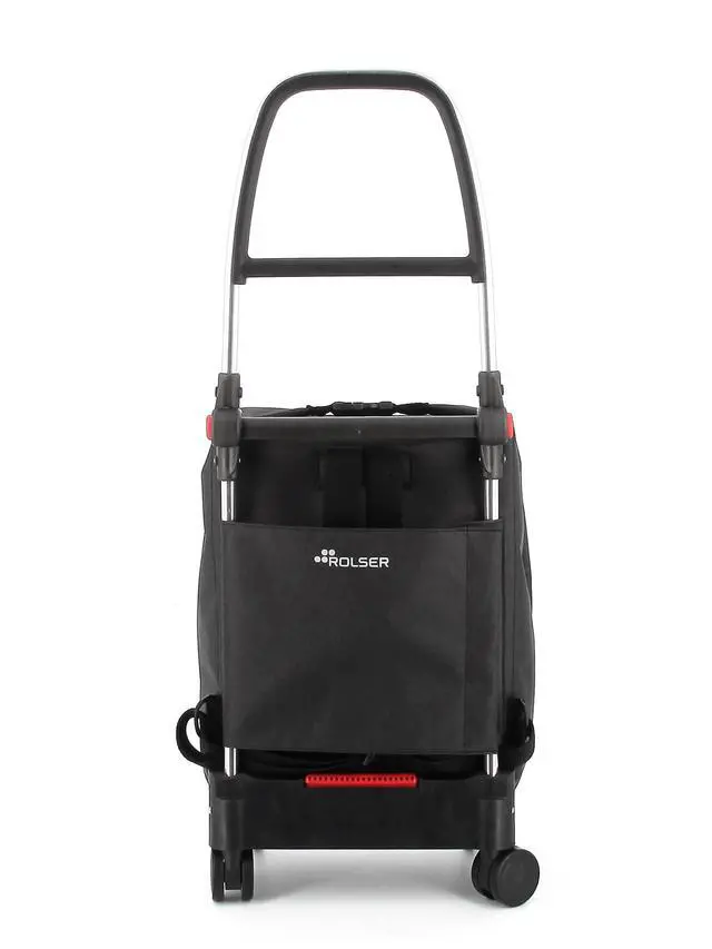 Alt view image 3 of 6 - One Tweed T-Shop 4 Wheel Swivelling Foldable Shopping Trolley - Black