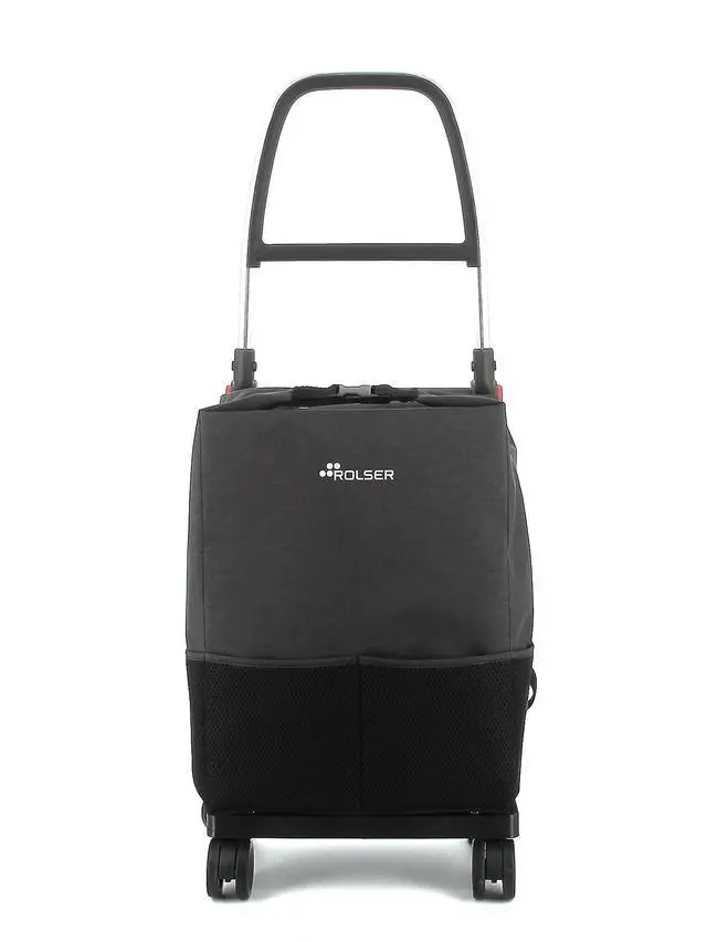 Alt view image 4 of 6 - One Tweed T-Shop 4 Wheel Swivelling Foldable Shopping Trolley - Black