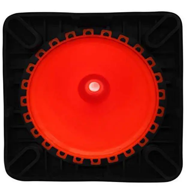 Alt view image 3 of 5 - 36" RK Orange Safety PVC Traffic Cone, Black Base with Two Reflective Collars (4 Cones)