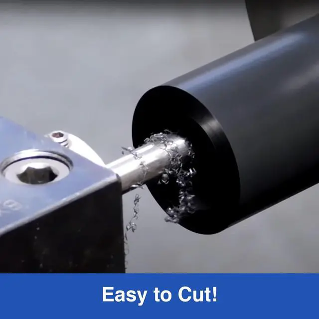 Alt view image 4 of 5 - Duco USA-Made Acetal Copolymer Dowel Rod 2" Diameter & 48" Length - 1 Pack of Opaque Black Acetal Rod - Durable, Low-Friction Plastic Rod for CNC, Fixtures, and Custom Parts