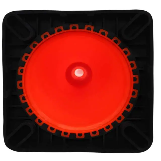 Alt view image 5 of 5 - (Set of 2) 36" RK Orange Safety PVC Traffic Cone, Black Base with 6" + 4" Reflective Collars,Black Base (2 Cones)