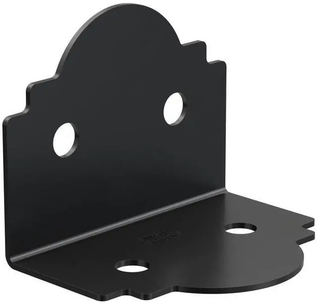 Alt view image 4 of 6 - APA6 Outdoor Accents Mission Collection ZMAX, Black Powder-Coated 90° Angle for 6X (Pack of 12)