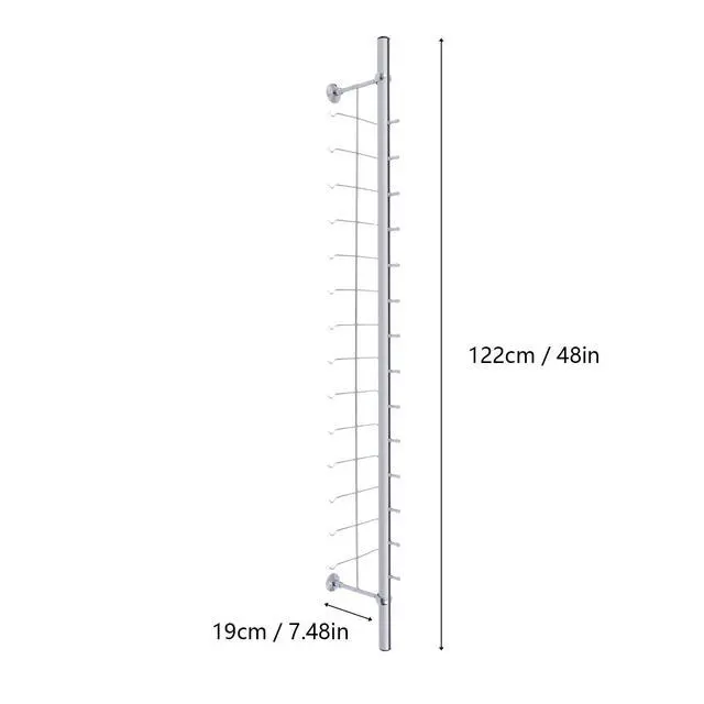 Alt view image 3 of 6 - 10Pcs Eyeglass Display Racks Frame Aluminium Wall-Mounted Sunglasses Storage Organizer Display Stand Holder (Hold 16 Frames)