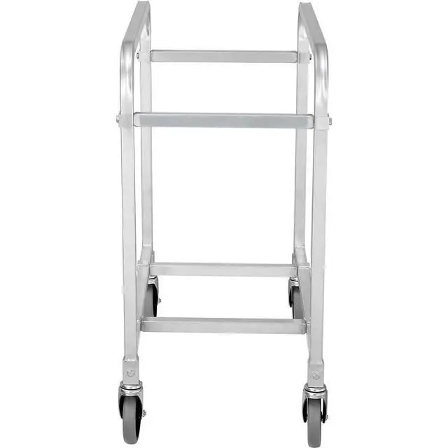 Alt view image 2 of 6 - NSF Aluminum Lug Cart, 2 Tote Capacity, Unassembled, 28" L x 16" W x 33" H