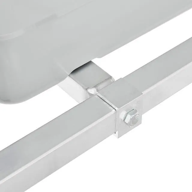 Alt view image 4 of 6 - NSF Aluminum Lug Cart, 2 Tote Capacity, Unassembled, 28" L x 16" W x 33" H