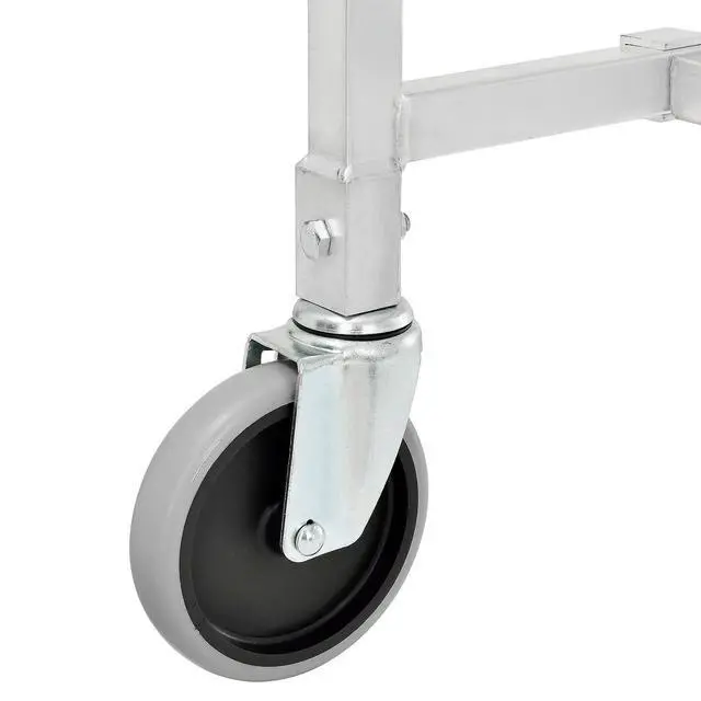 Alt view image 5 of 6 - NSF Aluminum Lug Cart, 2 Tote Capacity, Unassembled, 28" L x 16" W x 33" H