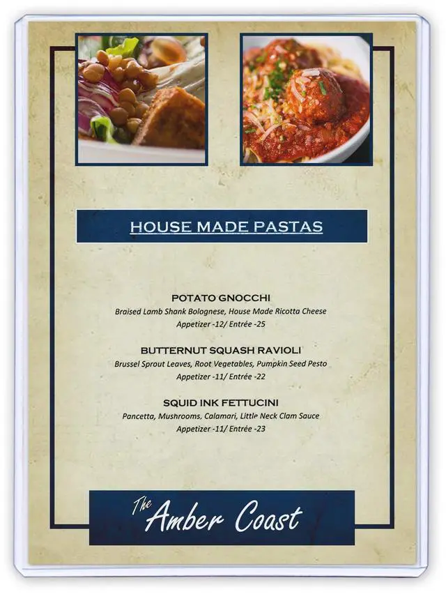 Main image of StoreSMART - Rigid Plastic Menu - 5" x 7" - 100-Pack - HPP5X7-MENU-100