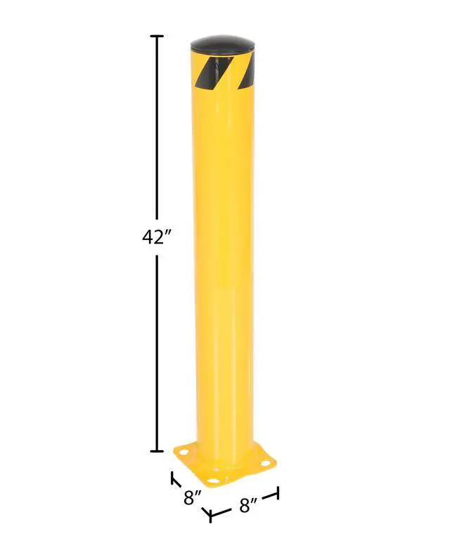 Alt view image 2 of 6 - BOL-42-5.5 Steel Pipe Safety Bollard 42 In. x 5-1/2 In. Yellow