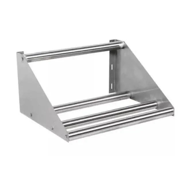 Main image of Premium Stainless Steel Tubular Glass Rack Shelf 22" Wall Mounted | NSF Certified | Commercial Bar & Restaurant Glass Holder Shelf (22")