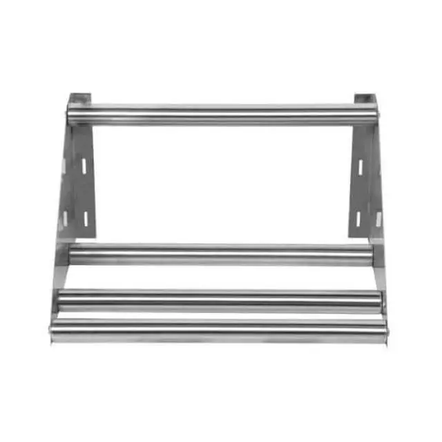 Alt view image 2 of 6 - Premium Stainless Steel Tubular Glass Rack Shelf 22" Wall Mounted | NSF Certified | Commercial Bar & Restaurant Glass Holder Shelf (22")
