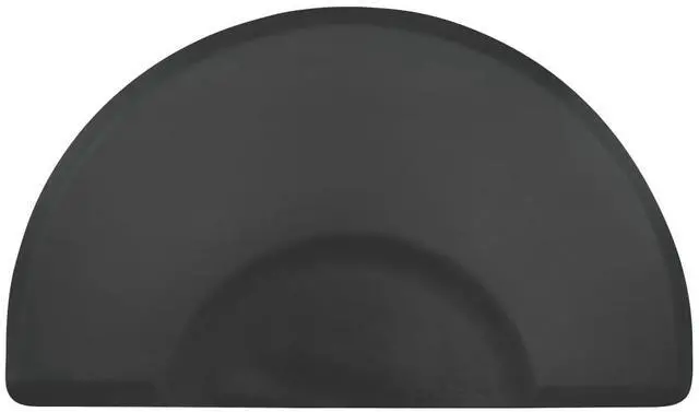 Main image of Buy-Rite Super Soft Salon Mat - 3' x 5' Semicircle Anti-Fatigue Mat, 5/8" Thick, Puncture-Proof, Low-Static, Anti-Stain Surface - Black Salon Floor Mat, SHP-SS3050C5/8