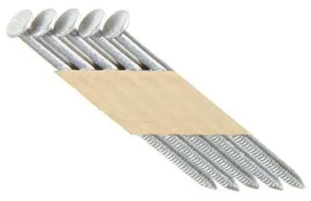 Main image of Paper Tape Collated Offset Round Head 30 Degree Framing Nails 304 Stainless Steel - 1000 Count Box (3-1/4" x 0.131")
