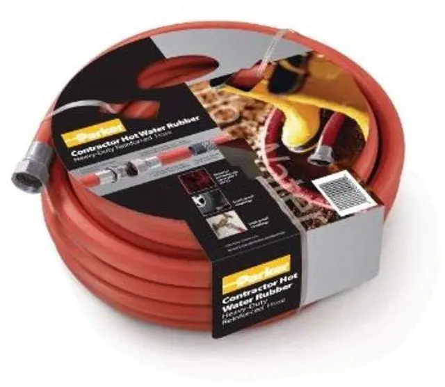 Main image of HWR5875 Rubber Cover HWR Premium Hot Water Hose Assembly, Red, 75' Length, 0.625" ID