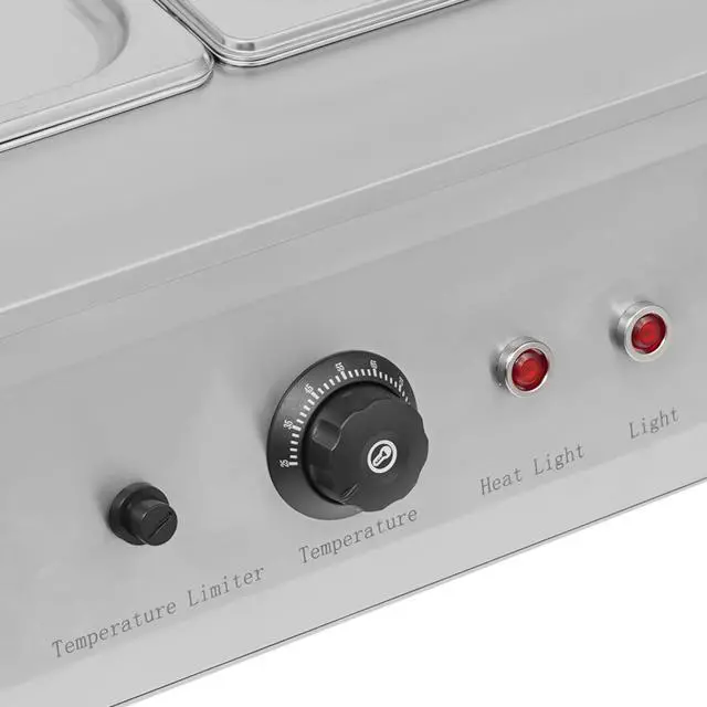 Alt view image 4 of 6 - Chocolate Tempering Machine, 26.46 lbs Commercial Chocolate Melting Pot, 500W 32-203°F Stainless Steel Food Warmer with Lid for Chocolate/Milk/Cream Melting and Heating (Three Pots)