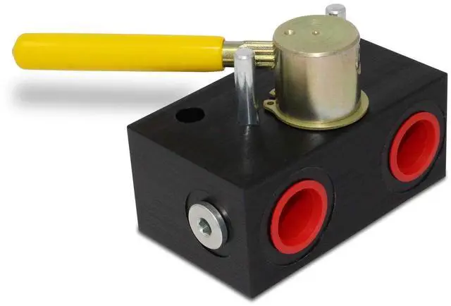 Alt view image 3 of 5 - Hydraulic Rotary Selector Diverter Valve, 3 Way, 20 GPM, 5000 PSI, #8 SAE Ports
