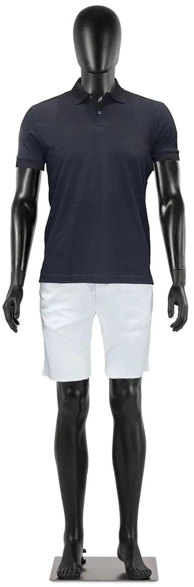 Main image of Male Mannequin Full Body Black - 74 Detachable Man Dress Form Mannequin Realistic Metal Base for Clothing Shops
