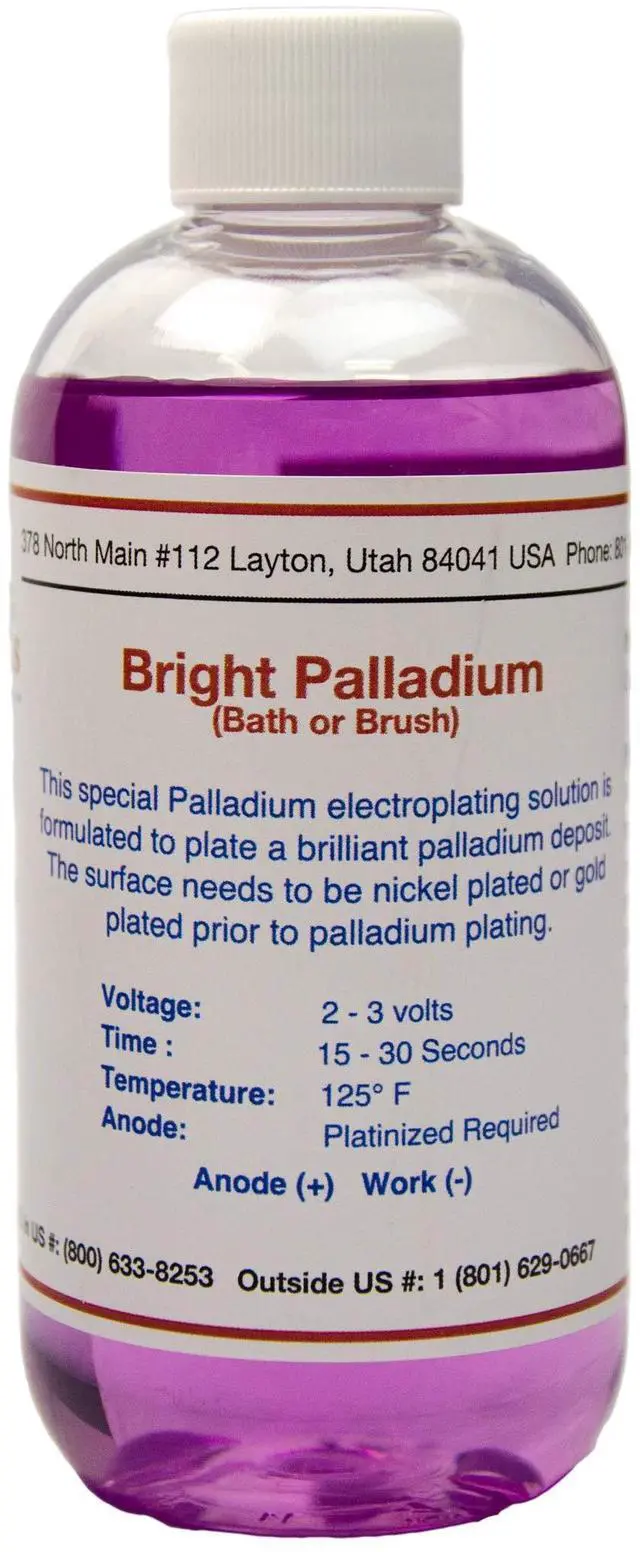 Main image of Bright Palladium - Electroplating Solution (8oz)