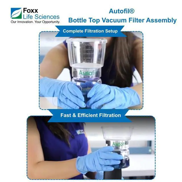 Alt view image 5 of 5 - Autofil Sterile Disposable Vacuum Filter Units with 0.45um PES Membrane for Prefiltration or Clarification, 1000mL, 12/CS