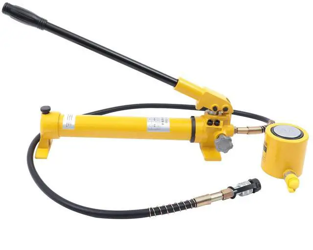 Main image of 30T Hydraulic Jack Hydraulic Ram Pump Labor-Saving Industrial Lifting Jack with Stop Ring Anti-Slip Circles and Handle for Railway Vehicle Maintenance Mechanical Installation