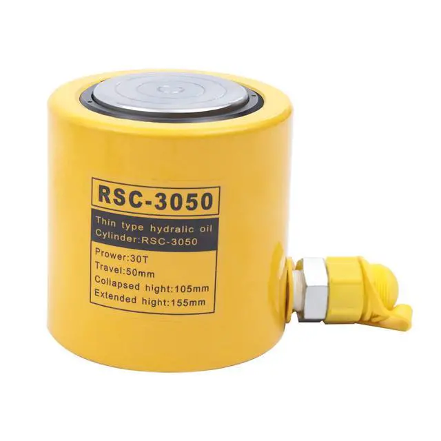 Alt view image 5 of 6 - 30T Hydraulic Jack Hydraulic Ram Pump Labor-Saving Industrial Lifting Jack with Stop Ring Anti-Slip Circles and Handle for Railway Vehicle Maintenance Mechanical Installation