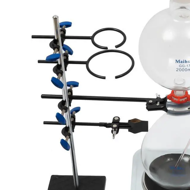 Alt view image 6 of 6 - Distillation Apparatus Lab Glassware Kit 2000ml Essential Oil Distiller Kit Glass Steam Distillation with 1000W Heater Steam Water Distiller Purifier Essential Oil Distillation Apparatus for Home Lab