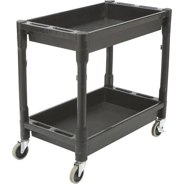 Alt view image 2 of 3 - Poly Service Cart - 300-Lb. Capacity