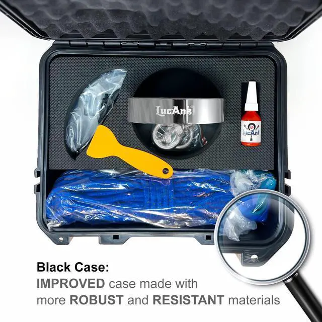 Alt view image 4 of 5 - Ultimate Magnet Fishing Adventure Kit - Complete Set with Double-Sided Neodymium Magnet, 66ft Rope, Protective Gloves, Safety Gear & Carrying Case. Choose 1700, 2600, or 4200 lbs Strength