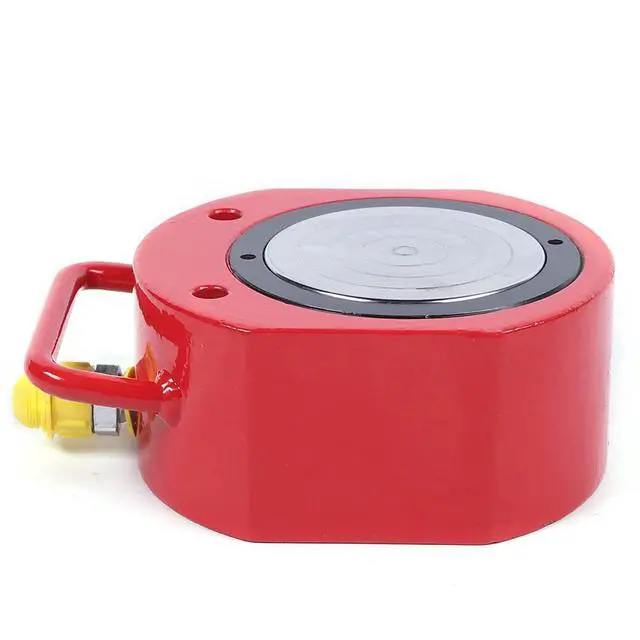Alt view image 2 of 6 - 100 Ton Hydraulic Cylinder Jack,Pancake Cylinder Ram, Flat Lift Cylinder 16MM, Body Jack, Mini Hydraulic Floor Jack for Steel, Bridges, Machinery