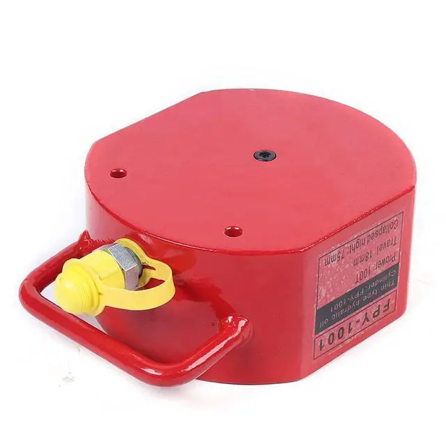 Alt view image 4 of 6 - 100 Ton Hydraulic Cylinder Jack,Pancake Cylinder Ram, Flat Lift Cylinder 16MM, Body Jack, Mini Hydraulic Floor Jack for Steel, Bridges, Machinery