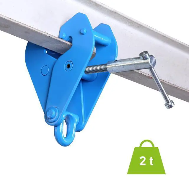 Alt view image 2 of 6 - Corso Beam Clamp - Adjustable Clamp | 2 Ton - 4400 lbs Load Capacity | 3 to 9 Inch Opening | Heavy Duty Design & Industrial Strength | LT-2B Model CC07019