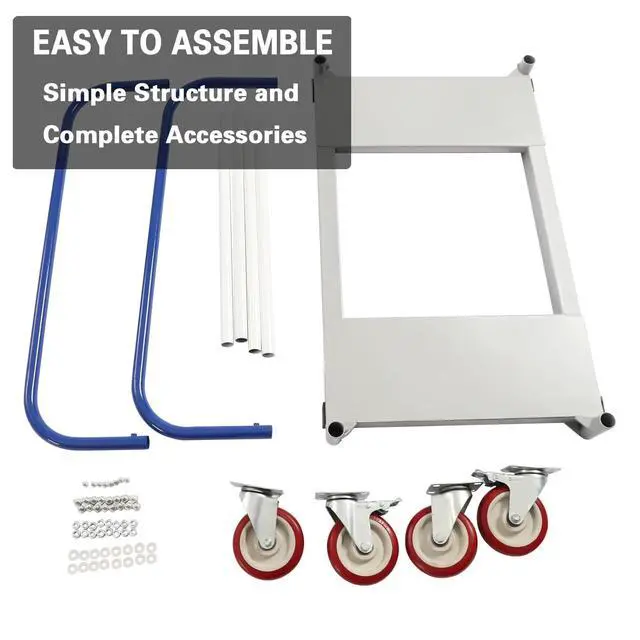 Alt view image 6 of 6 - 1500 lbs Panel Dolly Cart, 20" x 35" Drywall Cart, Heavy-Duty Drywall Sheet Carts, Mattress Dolly for Transport Heavy Objects, Planks, Folding Tables, Folding Chairs