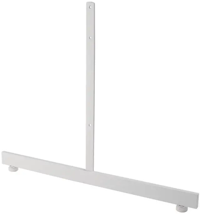 Main image of L Leg for Grid Panel, 24 Height Rectangular Tubing Leg with Levelers, White