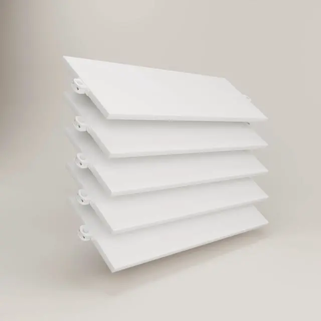 Main image of Adjustable Closet Organizer Shelf Board White 36 x 12 Inch 5 Piece Set Wardrobe Shelf Board for Open Closet System Scratch Resistant Easy Assembly Made in Canada