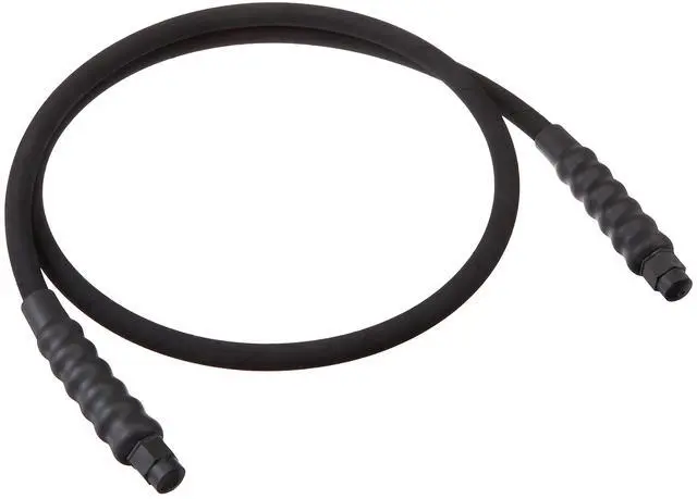 Main image of 900 Black Rubber High Pressure Hydraulic Hose Assembly, 6' Length, 3/8" NPTF x CH-604 Coupling, 0.38" ID